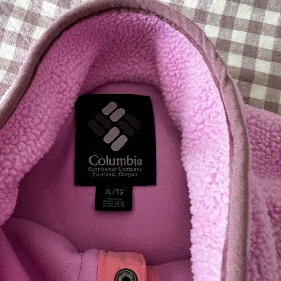 Columbia Helvetia Fleece Pullover in Pink - Picture 4 of 5